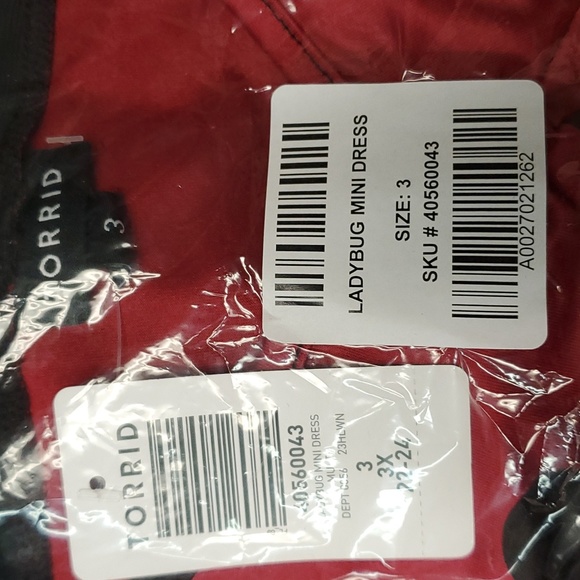 ❤️NWT VINTAGE TORRID LADYBUG COSTUME COSPLAY MINI DRESS POCKETS MESH & TULLE - Picture 7 of 12